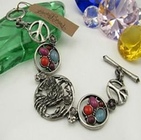 Peacock Peace Bracelet