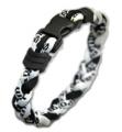 3 Rope Titanium Tornado Bracelet (Black/White/Black)