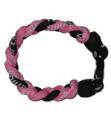 3 Rope Titanium Tornado Bracelet (Pink/Black/Pink)