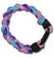3 Rope Titanium Tornado Bracelet (Pink/Blue/Purple)