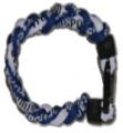 3 Rope Titanium Tornado Bracelet (Blue/White/Blue)