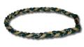 3 Rope Tornado Titanium Necklace (Green/Gold/Green)