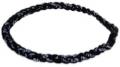 3 Rope Tornado Titanium Necklace (Black/Black/Black)