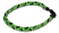 3 Rope Tornado Titanium Necklace (Neon Green/Black/Neon Green)