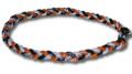 3 Rope Tornado Titanium Necklace (Orange/Black/White)