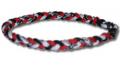 3 Rope Tornado Titanium Necklace (Red/White/Black)