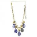 BETSEY JOHNSON In the Navy Lucite Drop Frontal Statement Necklace