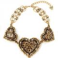 BETSEY JOHNSON Polka Dot Triple Necklace