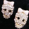 Skull Rhinestone Earrings
