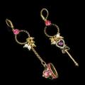 Drop Crown Crystal Earrings