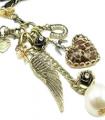 Betsey Johnson Leopard Heart Necklace