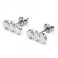 Batman Silver Stud Earrings