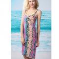Floral Open Back Cover up Beach Dress