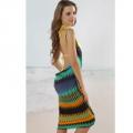 Geometric Open Back Cover up Beach Dress