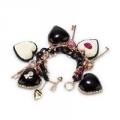 Betsey Johnson Heart & Key Bracelet
