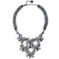 BETSEY JOHNSON Snow Bunny Bow Statement Necklace