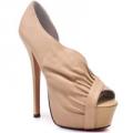 BETSEY JOHNSON Carrla Nude Open-Toe Platform Pump