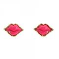 Betsey Johnson First Date Hot Lips Stud Earrings 