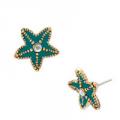 Betsey Johnson Mermaid's Tale Starfish Stud Earrings