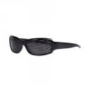Black Pinhole Wrap Eye Glasses