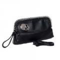 Black Skull Adornment Clutch