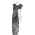 Black and White Zig Zag Scarf
