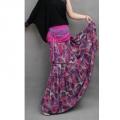 Bohemian Floral Skirt Pink and Purple