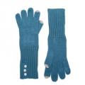 CALVIN KLEIN Teal Touch Gloves with Buttons