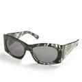 CYNTHIA ROWLEY Handmade Geometric Black Frame Sunglasses