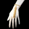 Cascading Fringe Gold-tone Slave Bracelet
