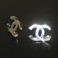 DC Silver-Tone Stud Earrings