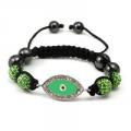 Green Evil Eye Bracelet