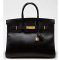 Hermes Black Ardennes Leather Birkin 35cm