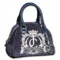 JUICY COUTURE Navy Bowling Bag Velour Handbag