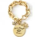 JUICY COUTURE Fleur de Lis Charm Bracelet 