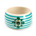 Juicy Couture Large Striped Bangle