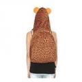 Leopard Hooded Backpack