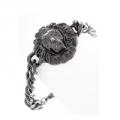 Lion Head Gun Metal Bracelet