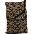 MICHAEL Michael Kors Chocolate Wool 'MK' Logo Scarf