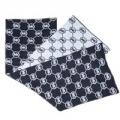 MICHAEL Michael Kors Black And Cream Wool 'MK' Reversible Scarf
