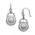 Michael Kors Silver Logo Earrings