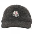 Moncler Angora Beanie with Hard Brim
