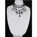 Multi-Layer Cross Statement Necklace