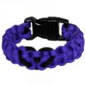 Heart Paracord Survival Rescue Bracelet (Purple)