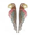 Parrot Rhinestone Earrings