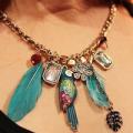 Parrot Feather Necklace