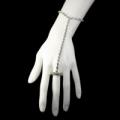 Rhinestone Slave Bracelet with Ring