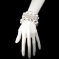 Square Paved Silver Bangle Bracelet Set
