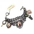 Sumni Lucky Black Cat Charm Bracelet
