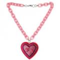 TARINA TARANTINO Classic Cherry Large Heart Pendant With Lucite Bow